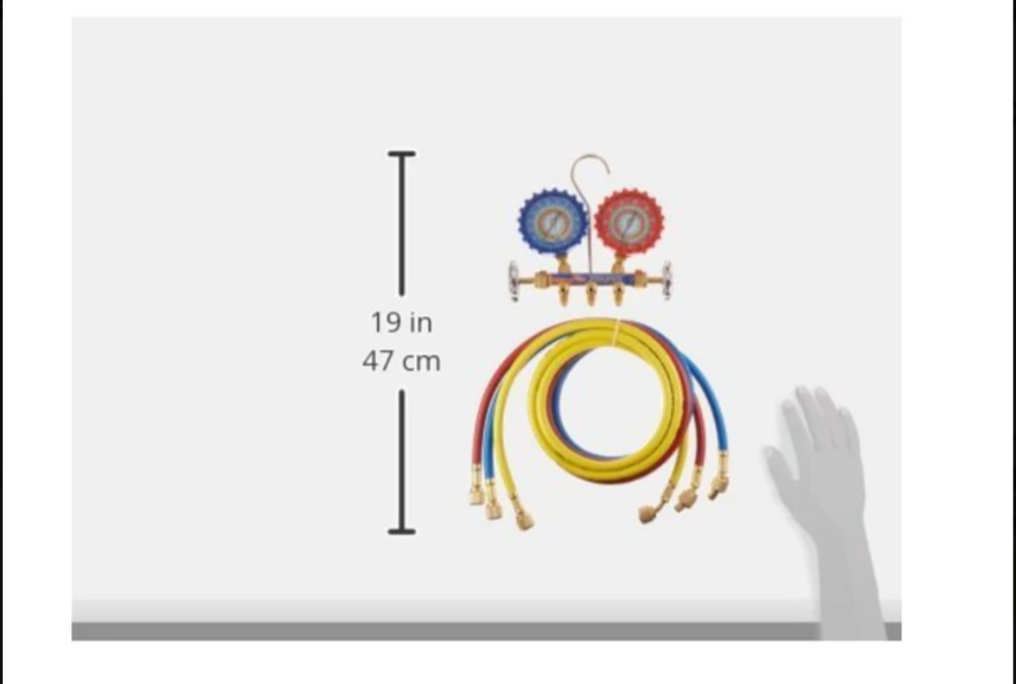 Juego Manifold para R22/404/134A 5ftSoft Magic QAL5SM Uniweld con Mangueras - Image 3